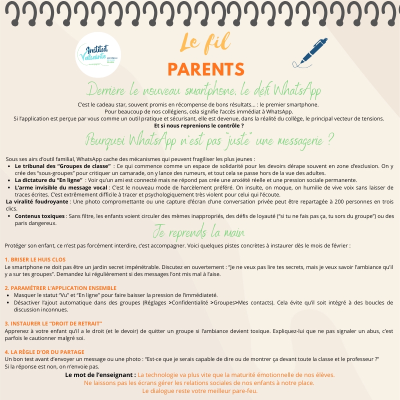Fil des parents